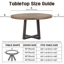 Water-Resistant Round Tablecloth With Elastic Edge For 40-44" Tables - Spooky-spiderweb - View 3