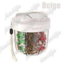 7-Compartment Pill Organizer, Pill Box Suitable For 7 Days/Week, 7 Large Compartments Portable Supplement Container, Large Capacity Plastic Travel Pill Box, Available In Large And Medium Sizes - Multicolor - View 8