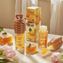 Honey Lip Oil For Women - Hydrating & Plumping Lip Gloss With Propolis Extract & Vitamin E - Clear, Lightweight Formula For Dry Lips - Perfect Gift For Mom, Girlfriend, Friends - 無色 - 查看 4