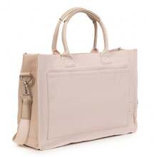 Gocase Mini Tote Bag For Women With Internal Pockets And Executive Laptop Holder For Work And College - Beige - View 2