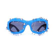 1 Pc Personalized Rivet Fashionable  Dark Punk Style - Blue - View 9
