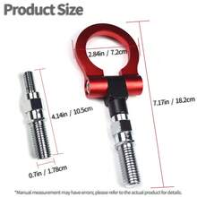 1pc Car Bumper Tow Hook, Universal Japanese Style Front/Rear Towing Hook - A - View 7