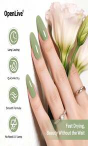 OpenLive 165ml White Nail Polish Large Volume Quick Drying Nail Polish, Fast Drying And Long Lasting Color Nail Art DIY Home Manicure Gift For Women - MàuJ - Xem 5