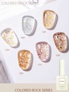 NAI SHI Nail Polish 12ML Capacity, 2025 Autumn And Winter Season, New Year New Gift, Sparkling Galaxy Crushed Diamond Rose Red, Night Cream Autumn Purple Gold Crystal Cat Eye Gel Nail Polish. Suitable For All Seasons, Translucent Cat Eye Magnetic Nail Beauty. - Multicolor - View 31