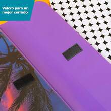 - Carpeta Trapper Keeper, diseño retro, carpeta de 1 pulgada que incluye 2 carpetas y bolsillo adicional, anillos de metal y clip de resorte, almacenamiento , palmeras y material escolar (260038FDE1-ECM) - Profesional - Ver 5