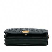 CHANEL Authenticated  PRE-OWNED Pleated Crumpled Le Boy Wallet On Chain Bag - 黑色 - 查看 3