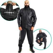 Motorcycle Raincoat Motoboy Motorcycle Waterproof Set Rubberized Clothing Set - GGG - View 5