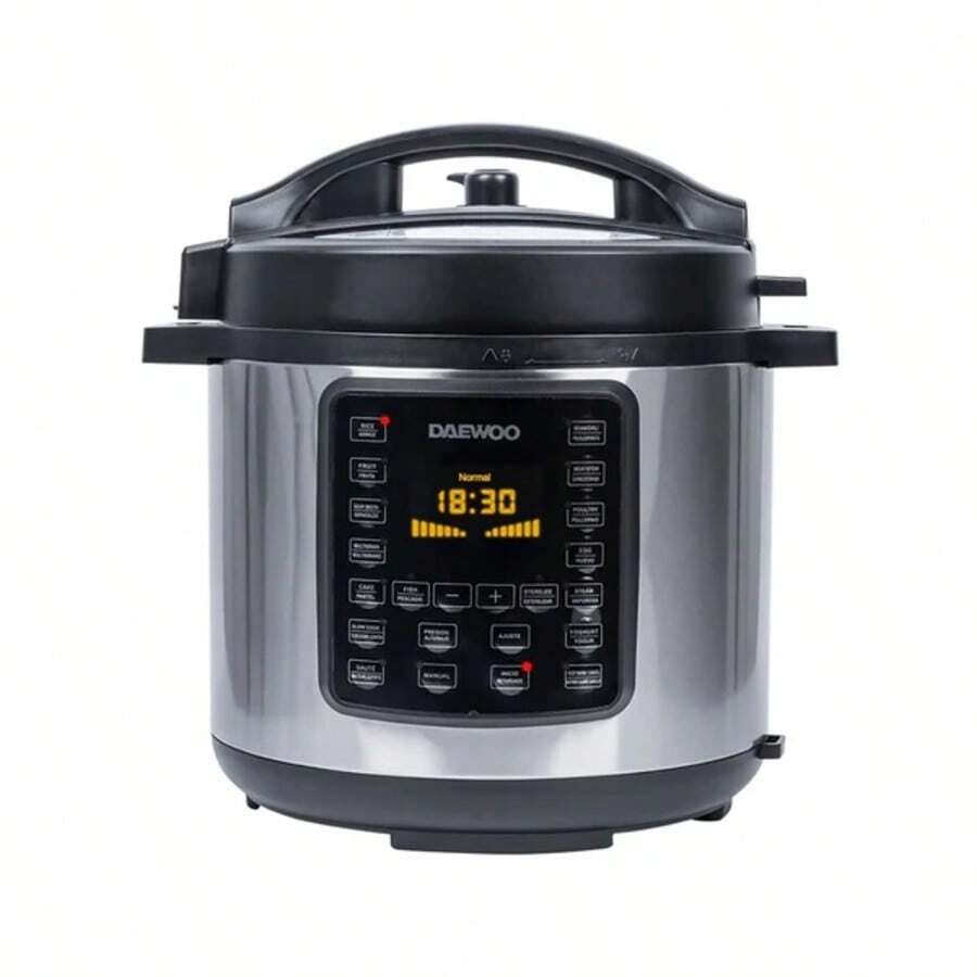 Olla de Presión Eléctrica Daewoo 6 Litros Gris DI-606S-GT - Tipo de Enchufe A USA (110-127V) - Ver 1