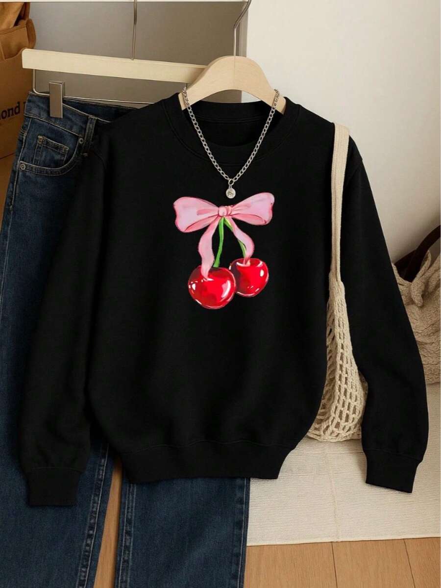 Women Sweatshirts - 黑色 - 查看 1