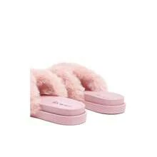 HOMEY FUR SLIP-ON FLATS - Pink - View 8