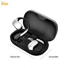 Briame ProSound Wireless Sport Earbuds - Wireless Headphones With LED Display, In-Ear Earphones With Mic, Mini Charging Case, Long-Lasting Battery Life For IPhone Android Devices, Wireless TWS Headphones With Bass Boost, Noise Cancellation & High-Definition Sound - Long-Lasting Battery, Comfortable Fit For Running, Gaming, And Calls - Stylish Design Wireless Headphones, 200mah Battery - màu đen - Xem 2