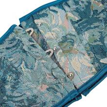 SHYMMUO Women Floral Underbust Corset Belt Lacing Up Waist Trainer Corset Top For Renaissance Steampunk Pirate Costume{"Size_name":"Medium","Color_name":"Blue"} - 藍色中 - 查看 5