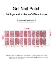 Unghie in gel cristallo EMI per Ognissanti, colla base trasparente, 20 pezzi di adesivi per unghie in gel, richiede lampada UV, qualità da salone, lunga durata e resistenza, ES20 all'ingrosso cross-border spedizione singola, stile simile agli adesivi per unghie del libro rosso, adesivi per unghie per le dita