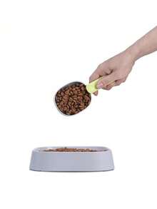 1 pieza Cucharón para comida de mascotas, Cucharón para comida de gato, Cucharón para comida de perro, Suministros para mascotas