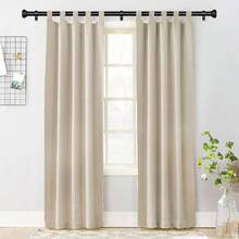 Barra de Cortina ajustables 91 a 220cm, Cortineros para ventanas, Barras de Cortina para Ventanas, Juego de Barras de Cortina con Soportes y Tapas Decorativas, Facil de instalar 36 - 88 - 36-88" - Ver 7