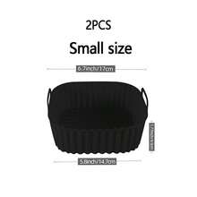 1/2 PIEZAS Bandeja cuadrada de silicona para cesta de freidora de aire. Forro antiadherente y reutilizable para freidora de aire, sartén de silicona resistente a altas temperaturas para hornear, cocinar al vapor y hornear pasteles. Accesorios de cocina, suministros navideños para fiestas y reuniones. - Multicolor - Ver 14