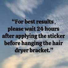 1 Pc Wall-Mounted Hair Dryer Holder And Bathroom Organizer Rack - Durable Plastic Storage Rack, Stylish Design, Suitable For Neat And Tidy Bathroom Organization, Storage