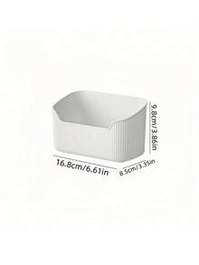 Organizador de Maquiagem para Banheiro (1 unidade), Caixa Organizadora de Produtos de Cuidados com a Pele para Mesa, Acessórios de Banheiro, Caixa Organizadora de Cosméticos Eficiente e que Economiza Espaço, Ideal para Quarto, Escritório, Banheiro, Controles Remotos, Artigos de Papelaria, Cosméticos e Decoração de Sala de Maquiagem - leitoso - Ver 11