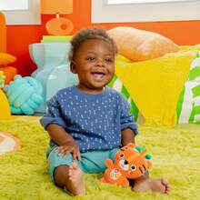 Bright Starts Juguete Sonaja para Bebés con Peluche de Tigre - Multicolor - Ver 3