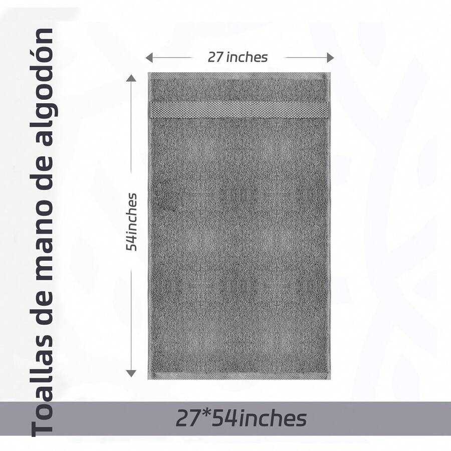 Juego de Toalla de baño Mano de 6 Piezas,Toallas de Mano, Algodón, Tamaño no estándar, Espesor Medio, Suave, de Secado Rápido, Absorbente, Secadora de Apoyo, Toallas para Baño, Cocina, SPA, Gimnasio - 1 - Ver 1