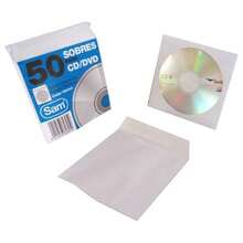 Sam - Confezione da 50 buste bianche per CD - Bianco - Visualizzare 2