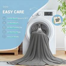 Manta refrescante Luxear-Chill® 3.0 Q-0.5+, Manta Fría Doble Cara Nylon% Sudores Nocturnos, Cobija Enfriadora Verano, Manta de Enfriamiento Fresca Uso en Cama/Sofá/Viajes 200x220 - gris - Ver 7