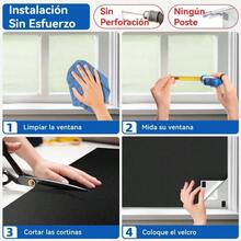 Pelcula Opaca Para Ventana De Dormitorio, Las cortinas opacas porttiles vienen con 20 correas de, Adecuado para cortinas opacas temporales cuando se viaja en vehculos recreativos 147*254cm - 147*99 cm - Ver 9