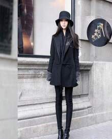 Shuiniba High Heels Shoes Shape Brooch Pin For Women Brides Created Brooch Size 42*39cm