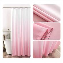 Ombre Pink Shower Curtain Sets For Bathroom Accessories Fabric Polyester Waterproof Modern Shower Curtain Liner With 12 Hooks W72xL78{"Color_name":"Pink","Size_name":"72\"Wx78\"L(Packof1)"} - 多色3 - 查看 7