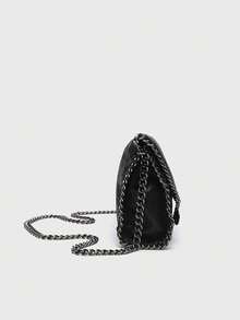 Borsa da donna Za, nuova moda colore unito mini borsa a tracolla con borchie, portafoglio di design di nicchia