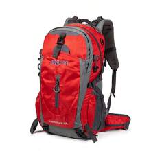 Waterproof Mountaineering Folding Backpack Large Capacity Outdoor Travel Camping - Đỏ - Xem 2