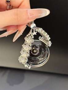 星多巴胺钻石镶嵌手链表带适用于 Galaxy Watch 7/6/5/4 表带 40 毫米 44 毫米 47 毫米 46 毫米 41 毫米、Galaxy Watch 5 Pro 45 毫米、Galaxy Active 2、Galaxy Watch 3、18/20/22 毫米，兼容 HW Watch 5/4/3/2/1 和 GT5/4/3/2，以及 HW Watch Fit3/Fit4 和 HW Band 8/9/10NFC - 銀色 - 查看 9