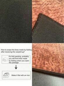 1pc Faux Wool Long Area Rug, Washable & Foldable, Non-Slip Bottom, Suitable For Hallway, Kitchen, Laundry Room, Bedside, Bathroom And More Areas Christmas Decor Kitchen Rug - Multicolor - View 7