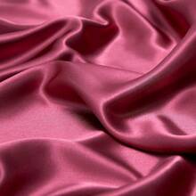 Silky Soft Pink Twin XL Satin Bed Sheets Set, 1 Deep Pocket Fitted Sheet + 1 Flat Sheet + 1 Pillowcase,  In 2025 - Light Wine Red - View 10