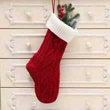 1pc,2025 Family Christmas Stockings, Personalized Christmas Stocking, Embroidered Xmas Stockings, Holiday Stocking, Monogram Stocking Ornament - Multicolor - View 4