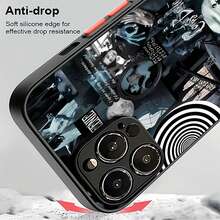 Estuche para teléfono con personajes de fantasía de  Qué divertido y qué estilo Compatible con estuches para teléfonos   17  16 Pro Max  15 Pro Max  13 y  12 Hecho de material de TPU, brinda protección contra golpes y caídas Un regalo perfecto para familiares, amigos, novios, novias y Halloween - Negro - Ver 6