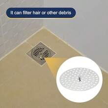 Shower Drain Hair Catcher Stainless Steel Round Floor Drain Cover AntiClogging Protection Cover Replacement For Furniture Repair Bathroom Kitchen Silver One Size - Silver - View 4