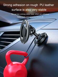 1pc Rotatable Car Dashboard Air Vent Mount Phone Holder, Fits Most Smartphones - A - View 3