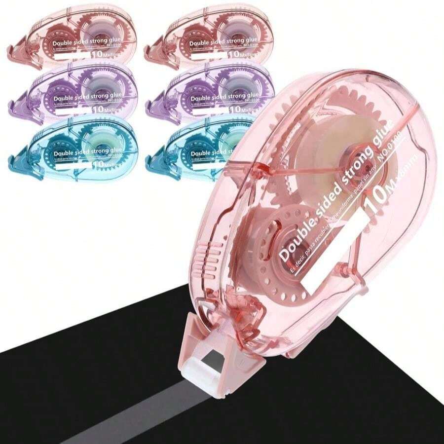 6 Pack Scrapbook Tape Glue Tape 031In * 328 Ft Double Sided Tape Roller Scrapbook Supplies, Glue Tape For Scrapbooking Supplies Art Crafts Photo Journaling Supplies