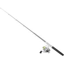 RiToEasysports Kit de Caña de Pescar, Combo de Rueda de Carrete de Caña de Pescar Portátil Retráctil de Bolsillo con Forma de Bolígrafo para Pesca de Agua Dulce y Agua Salada - Negro - Ver 3