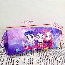 1pc KpopDemonHunter Large Capacity Pencil Case, Durable Oxford Cloth Pencil Box, Portable Storage Bag, Suitable For School & Office Supplies, Christmas Gift, Christmas Decor, Random Style - Multicolor - View 7