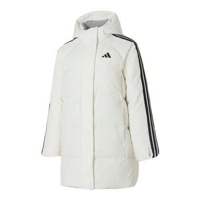 Adidas Women's Hooded Down Jacket, Sportswear, Casual Outdoor Travel Coat, KC2485