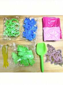 1 Set Indoor Space Sand Kit, Magic Sand That Doesn't Stick To Hands, Hand-Colored Sand (Mixed Colors And Styles), Christmas, Christmas Gift, New Year Gift - Multicolor - View 8