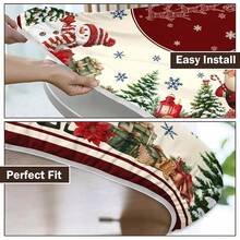 Water-Resistant Round Tablecloth With Elastic Edge For 40-44" Tables - Poison-santa - View 2