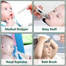 Healthcare And Grooming Kit, 24PCS Upgraded Safety Care Kit, Nursery Care Set, Care White - GREY WHITE-31 - View 5