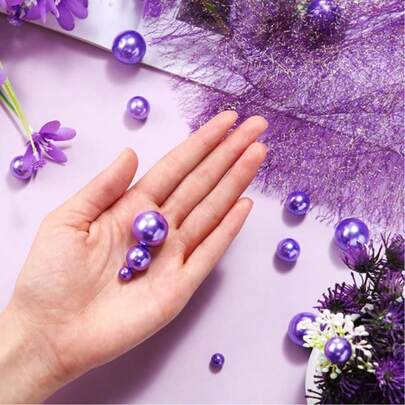 100g Relleno de perlas flotantes artificiales, para decoración de jarrones, decoración de velas flotantes, centro de mesa del hogar, adecuado para bodas DIY, cumpleaños, fiestas temáticas, decoración de Halloween y centros de mesa navideños, 10mm, 16mm, 20mm (incluye perlas de agua)
