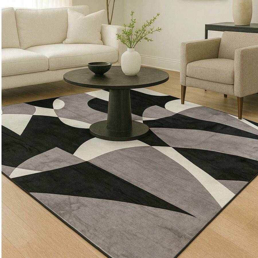 Decorative Rug Living Room Bedroom Extra Large 2.0 X 2.4m Printed Velvet Luxury Decor Large - Shinuay - View 1