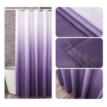 YI & ZE Ombre Dark Purple Shower Curtain Sets For Bathroom Accessories Fabric Polyester Waterproof Modern Shower Curtain Liner With 12 Hooks Purple W72xL78{"Color_name":"Purple","Size_name":"72\"Wx78\"L(Packof1)"} - 多色8 - 查看 7