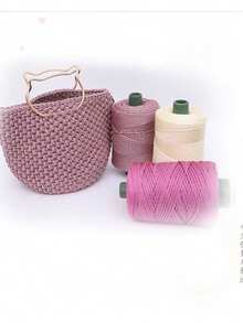 3mm彩色扭编绳空心线工艺品装饰DIY手工包包抽绳带配件聚丙烯纤维