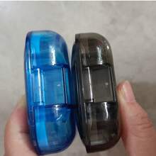 Compact 3 Compartment Pill Organizer Box - Portable, Dust-Proof Lidded Medication Storage Box For Daily And Weekly Use